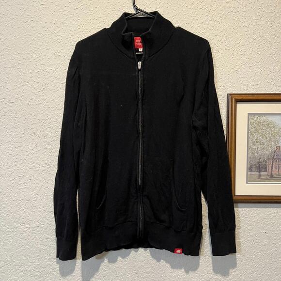 NWOT‎ Sportiqe Designer Streetwear Cashmere Sweater Full-Zip Sweater Size Large